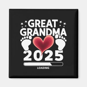 Fantastisk mormor Laddar 2025 Graviditetsannonseri Magnet