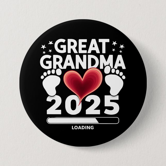 Fantastisk mormor Lastar 2025 Graviditetsannonseri Knapp (Framsida)