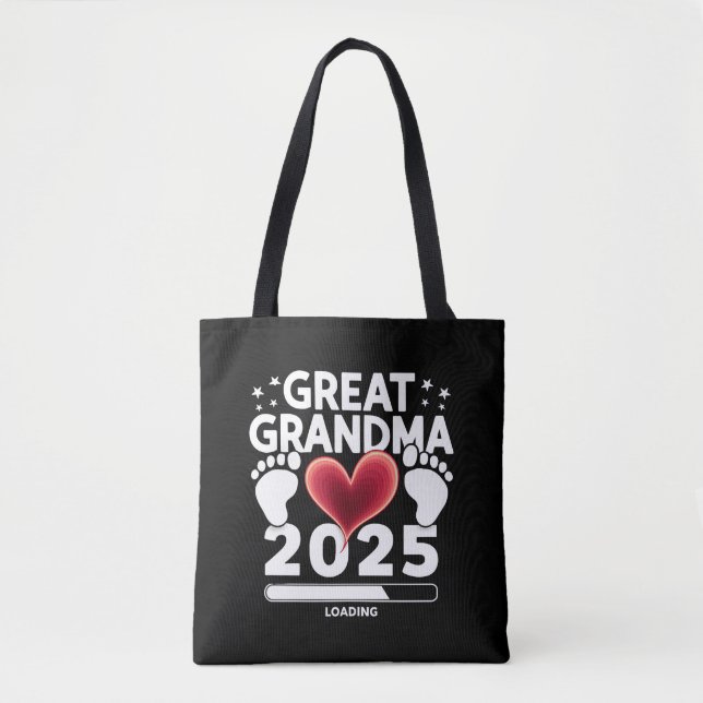 Fantastisk mormor Lastar 2025 Graviditetsannonseri Tygkasse (Framsida)