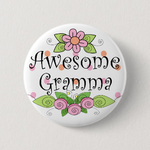 Fantastisk Mormor T-Shirt Knapp