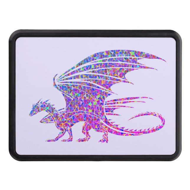 Fantastisk Mosaic Dragon Dragkroksskydd (Framsidan)