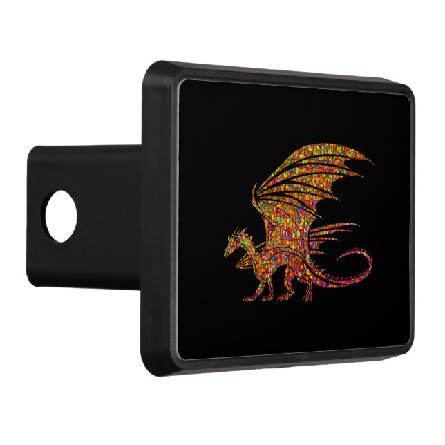 Fantastisk Mosaic Dragon Dragkroksskydd (Höger)