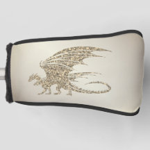 Fantastisk Mosaic Dragon Golden