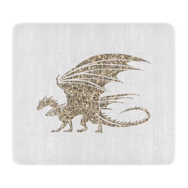 Fantastisk Mosaic Dragon Golden (Framsidan)