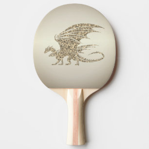 Fantastisk Mosaic Dragon Golden Pingisracket