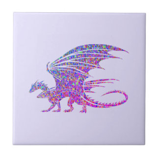 Fantastisk Mosaic Dragon Kakelplatta