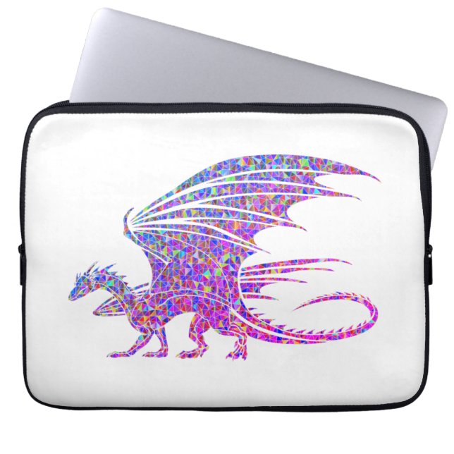Fantastisk Mosaic Dragon Laptop Fodral (Framsidan)