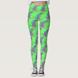 Fantastisk Mosaic Dragon Leggings