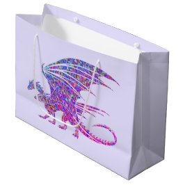 Fantastisk Mosaic Dragon Lila