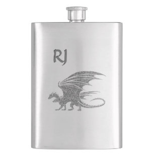Fantastisk Mosaic Dragon Monogram Fickplunta