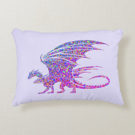 Fantastisk Mosaic Dragon Prydnadskudde