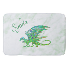 Fantastisk Mosaic Grönt Dragon Personal Badrumsmatta