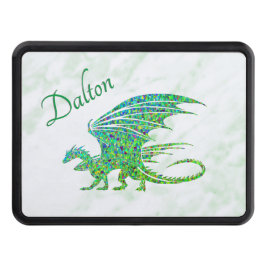 Fantastisk Mosaic Grönt Dragon Personal Dragkroksskydd