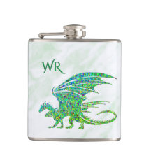 Fantastisk Mosaic Grönt Dragon Personal