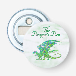 Fantastisk Mosaic Grönt Dragon Personal Flasköppnare