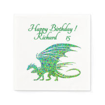 Fantastisk Mosaic Grönt Dragon Personal