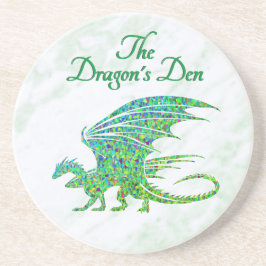 Fantastisk Mosaic Grönt Dragon Personal Underlägg