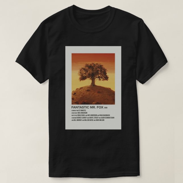 fantastisk mr Fox-Poster (2009) T Shirt (Design framsida)