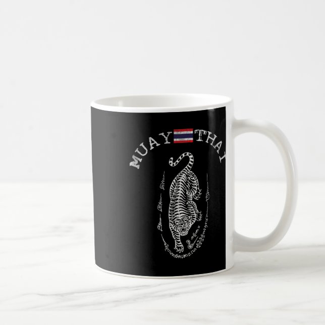 Fantastisk Muay Thai Kickboxning Tiger - Herr Kvin Kaffemugg (Höger)
