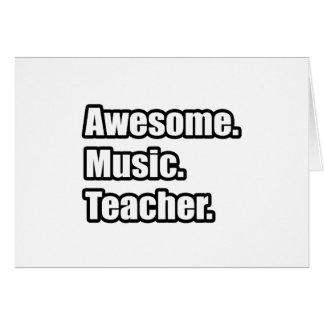 Fantastisk Music Teacher Hälsningskort