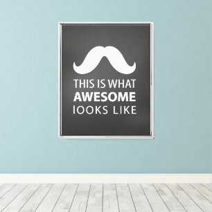 Fantastisk Mustasch Canvastryck