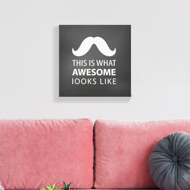Fantastisk Mustasch Canvastryck (Insitu (Vardagsrum))