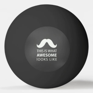 Fantastisk Mustasch Pingisboll