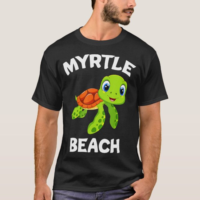 Fantastisk Myrtle Beach design med ett Cute Sea T Shirt (Framsida)