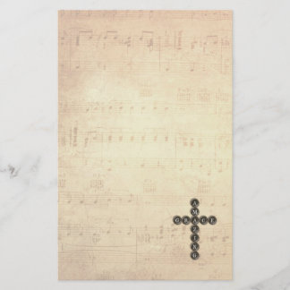 Fantastisk nådkor på vintagemusiklakan brevpapper