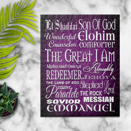 Fantastisk Namn av Gud Pussel