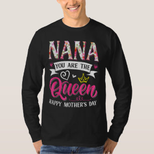 Fantastisk Nana du är drottningen Mors dag Mamma M T Shirt