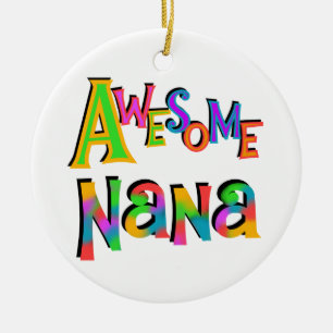Fantastisk Nana T-shirts och presenter Julgransprydnad Keramik