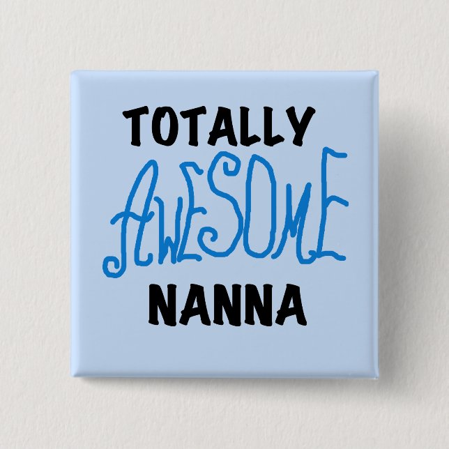 Fantastisk Nanna Blue T-shirts och gaffelvagnar Knapp (Framsida)