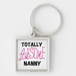 Fantastisk Nanny Rosa T-shirts och gåvor Fyrkantig Silverfärgad Nyckelring