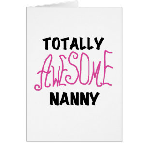 Fantastisk Nanny Rosa T-shirts och gåvor Hälsningskort