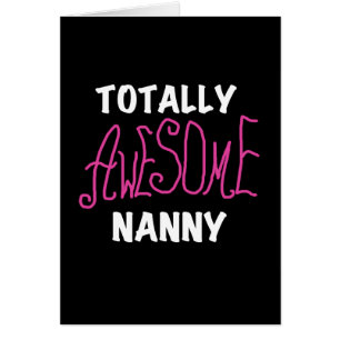 Fantastisk Nanny Rosa T-shirts och gåvor Hälsningskort