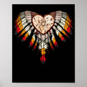 Fantastisk Native American Heart Poster