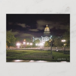 Fantastisk Nattvy, Colorado State Capital Bldg Vykort
