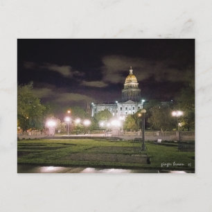 Fantastisk Nattvy, Colorado State Capital Bldg Vykort