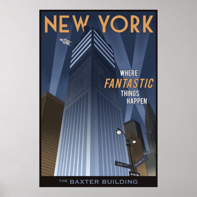 Fantastisk New York Poster (Framsidan)