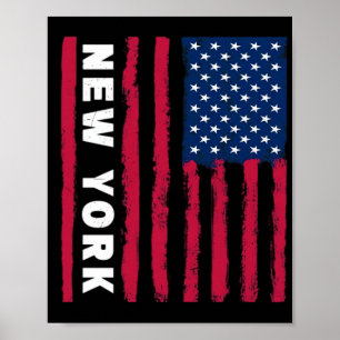 Fantastisk New York USA Amerikas Förenta Stater Am Poster