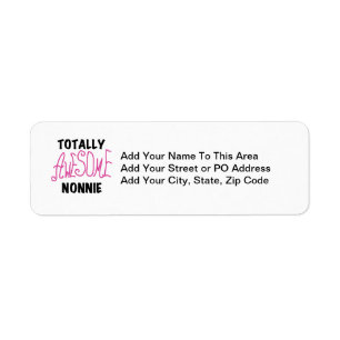 Fantastisk Nonnie Rosa Tshirts och presenter Returadress Etikett