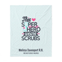 Fantastisk Nurse Superhjälte Sstickande typografi