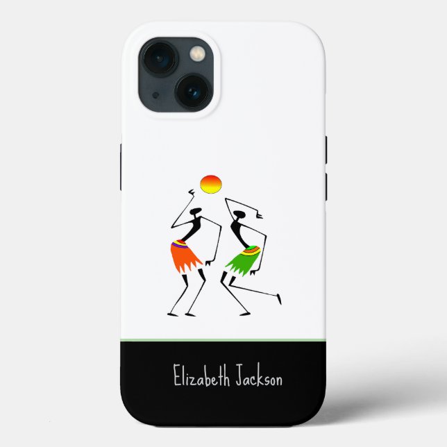 Fantastisk och Bright Sol Dance iPhone/iPad-fall (Baksida)