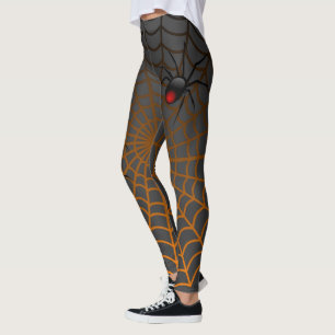 Fantastisk och Coola Halloween Se spider och Webbe Leggings