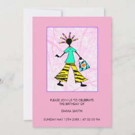 Fantastisk och Elegant Kvinnofödelsedag Inbjudningar