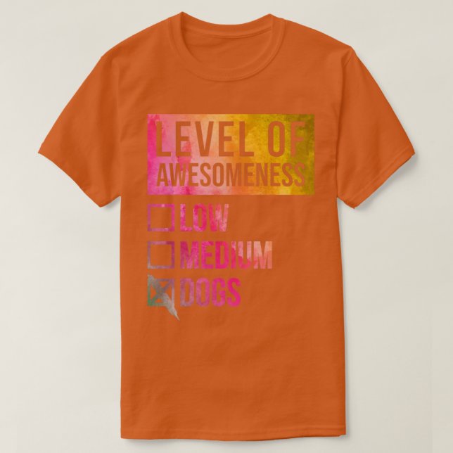 Fantastisk och en fyndig nivå av Hund-dyggy-marion T Shirt (Design framsida)