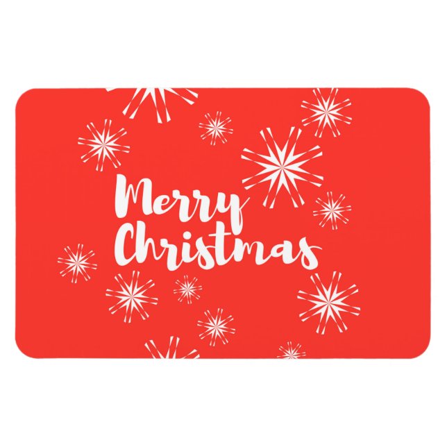 Fantastisk och lekfull design av "God jul" Magnet (Horisontell)