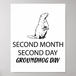 Fantastisk Och Rolig Glad Groundhog Day För Män Kv Poster