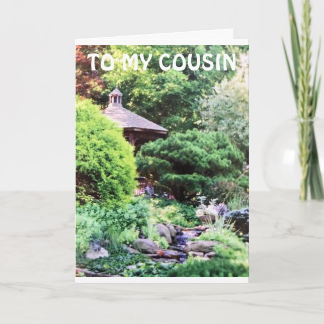 FANTASTISK och SPECIELLARE ***KOUSIN** BIRTHDAG Kort (Framsida)